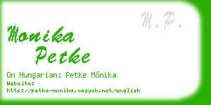 monika petke business card
